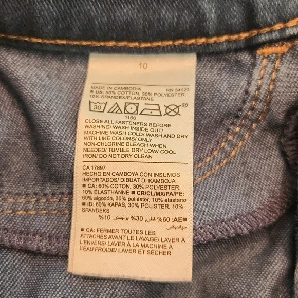 Old Navy Ballerina Denim Jean Shorts Size 10 - Picture 4 of 6